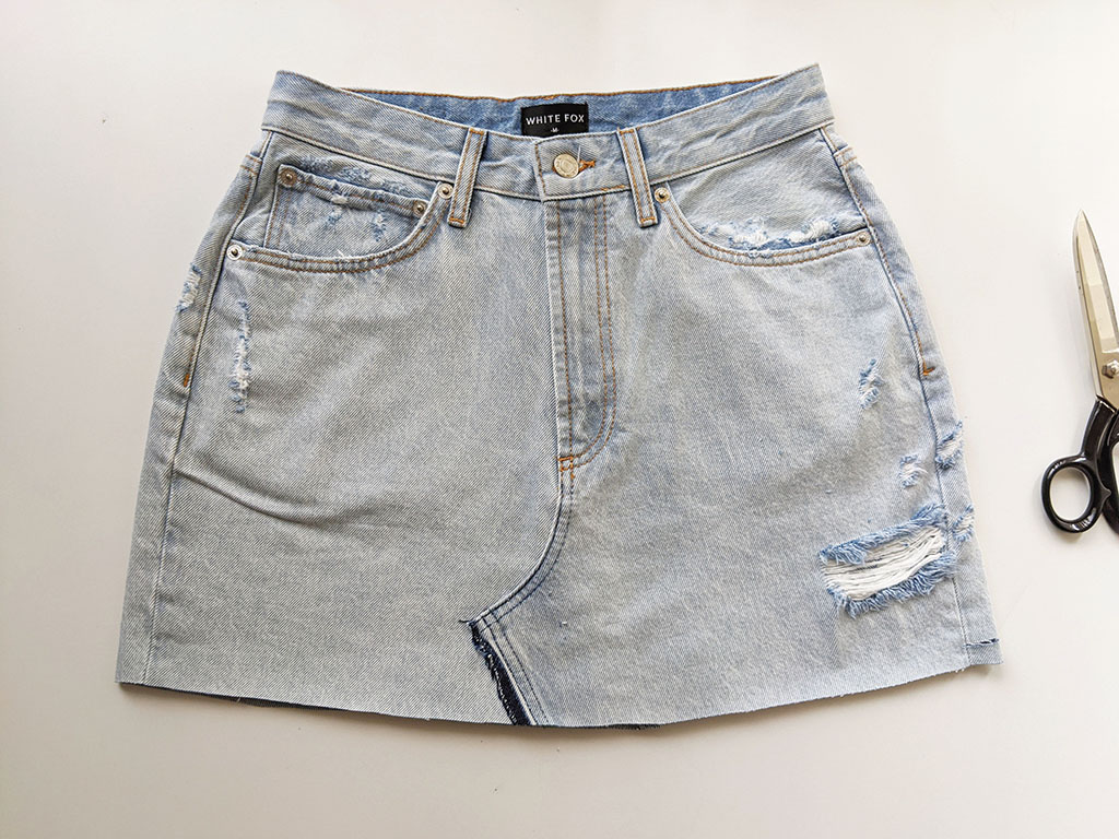 This to That: Jeans to Skirt, the OG of DIY's