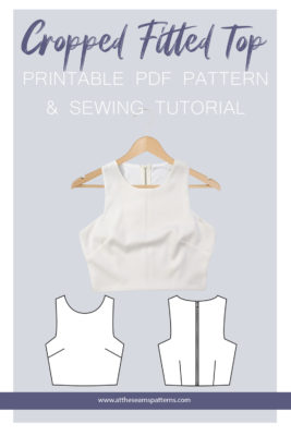 At The Seams Patterns - Sewing Tutorial: Cropped Fitted Top