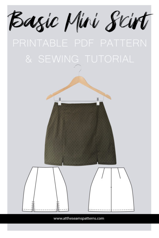 At The Seams Patterns - Sewing Tutorial: Easy Basic Mini Skirt