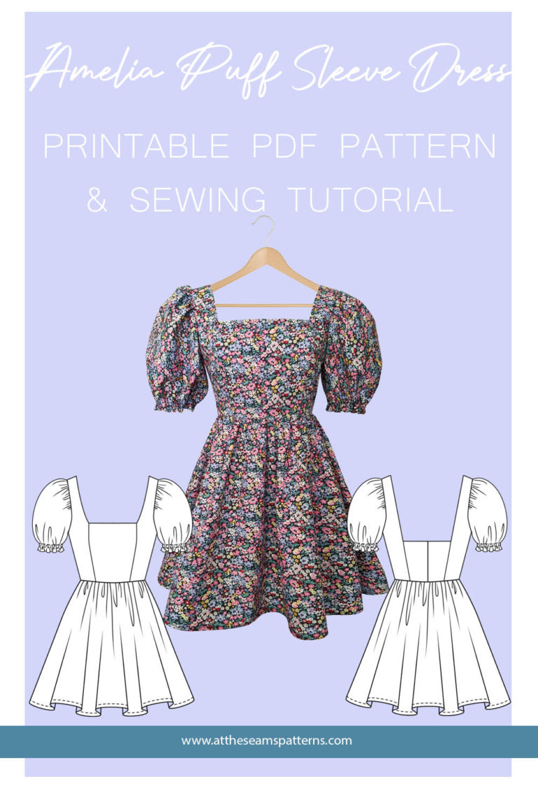 At The Seams Patterns - Sewing Tutorial: Amelia Puff Sleeve Dress