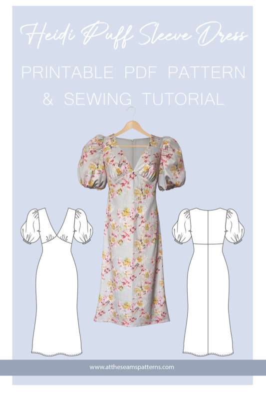 At The Seams Patterns - Sewing Tutorial: Heidi Puff Sleeve Dress