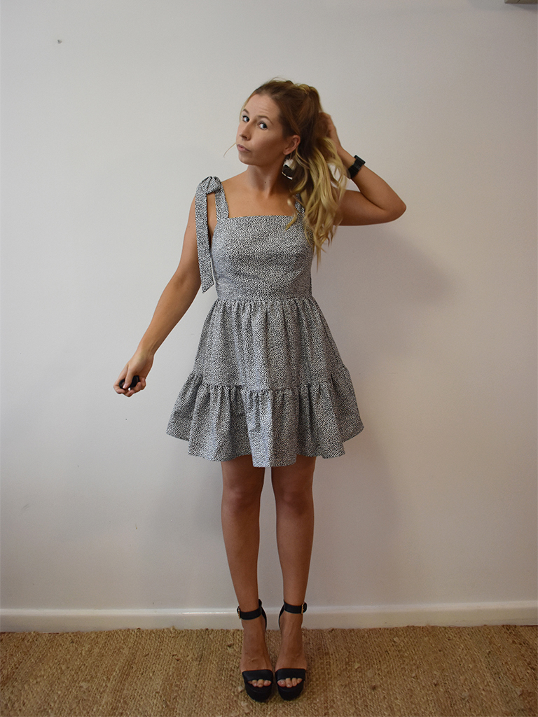 At The Seams Patterns - Sewing Tutorial: Emily Tie Shoulder Dress