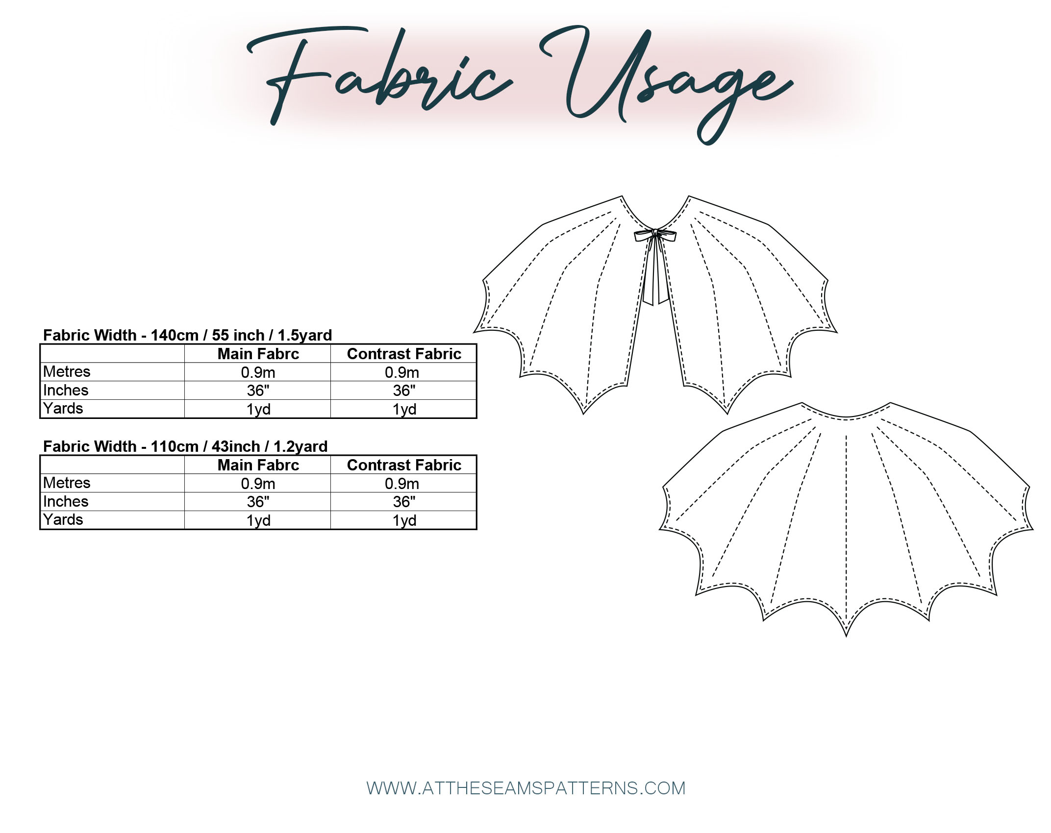 Halloween Bat Cape - PDF Sewing Pattern - Image 3