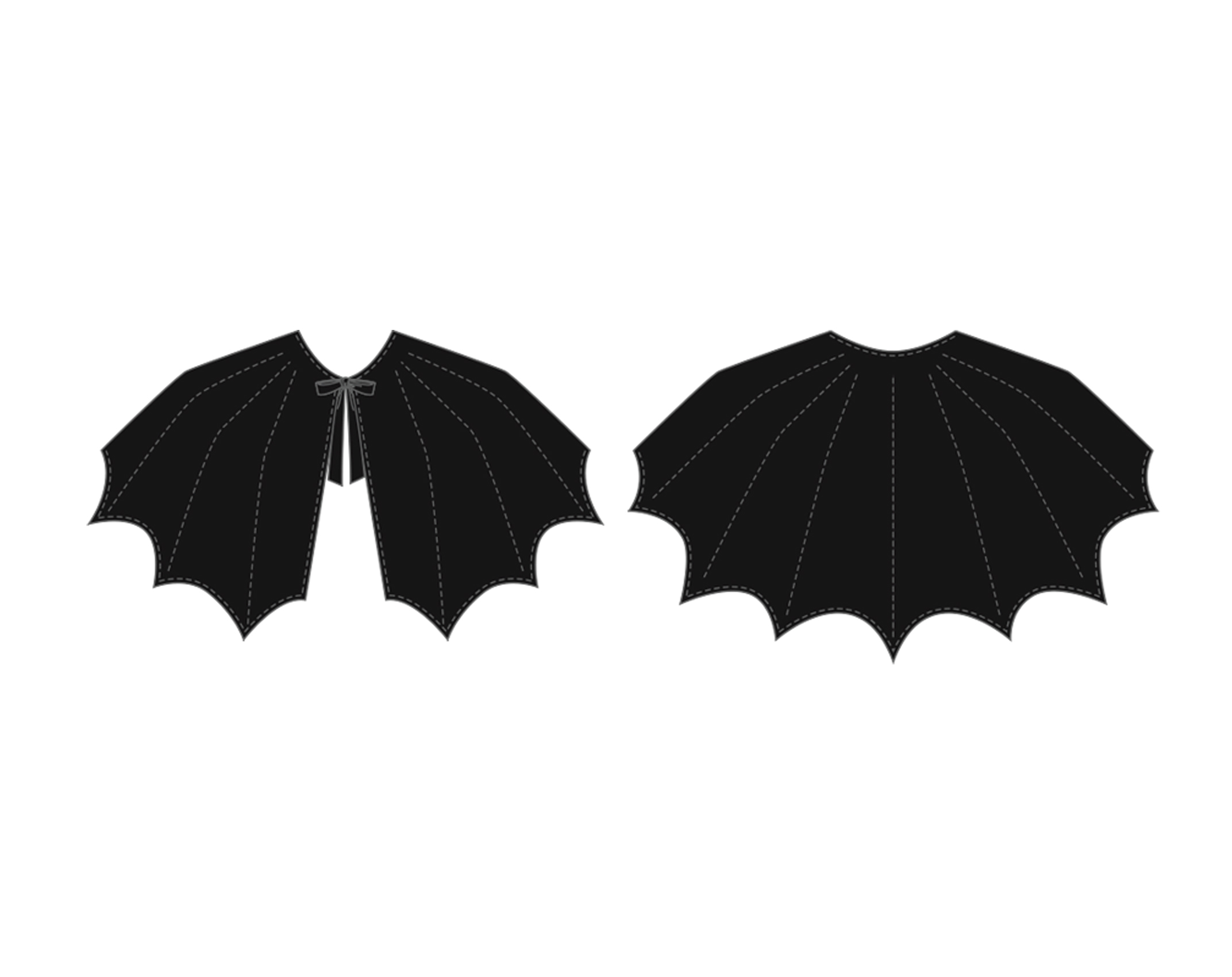Halloween Bat Cape - PDF Sewing Pattern
