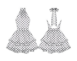 Penelope Halter Dress - PDF Sewing Pattern